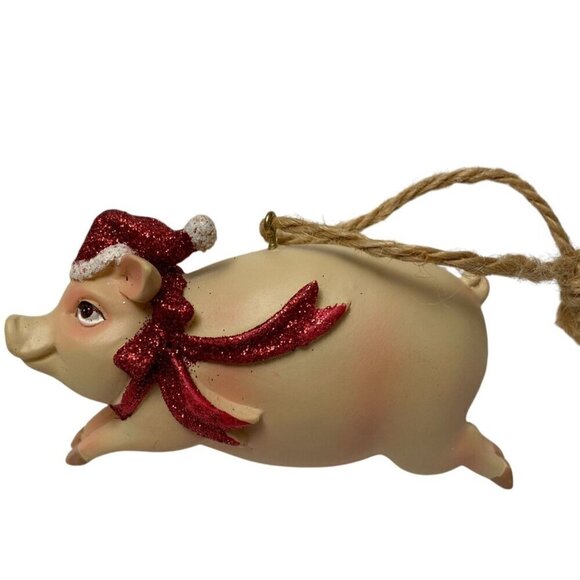 Flying Pig Christmas Ornament Holiday Decor - Picture 1 of 7